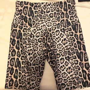 Onzie leopard biker shorts